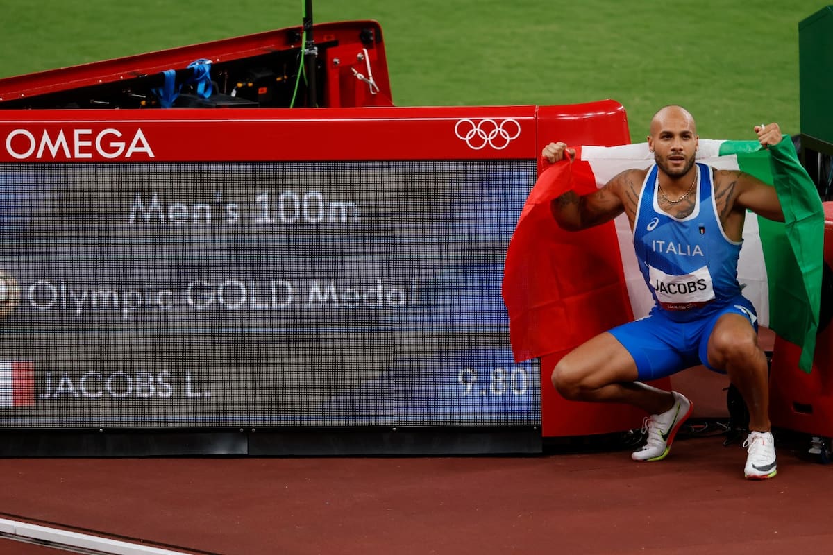 Final de 100m medalla de Oro para el italiano Marcell Jacobs