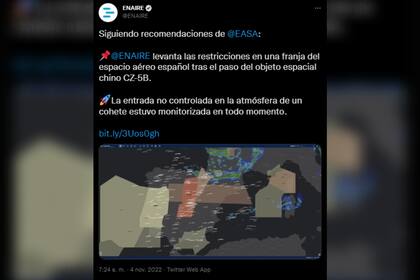 Finalmente, el tráfico aéreo de España se reanudó (Foto: Twitter @ENAIRE)