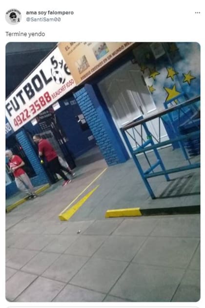 Finalmente, el usuario SantiSam00 llegó a jugar el partido de fútbol