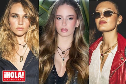 Fini Bocchino, Charo Calamaro y Zuzu Coudeu, en primera fila