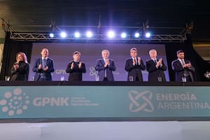 Firma de contratos del gasoducto Néstor Kirchner
