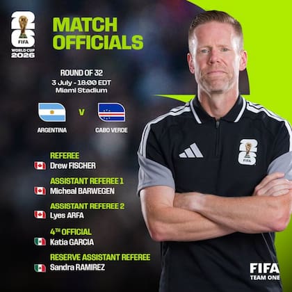 Fischer dirigió dos partidos en el Mundial 2026