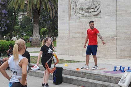 fitness en el parque