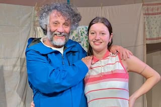 Fito Páez fue a ver a su hija Margarita al teatro y se mostró como un papá orgulloso