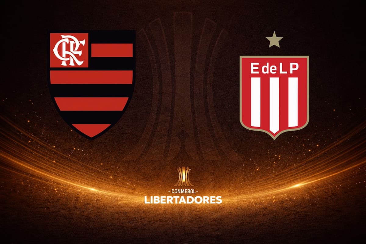 Flamengo y Estudiantes de La Plata disputaron uno de los encuentros de la jornada de la Copa Libertadores