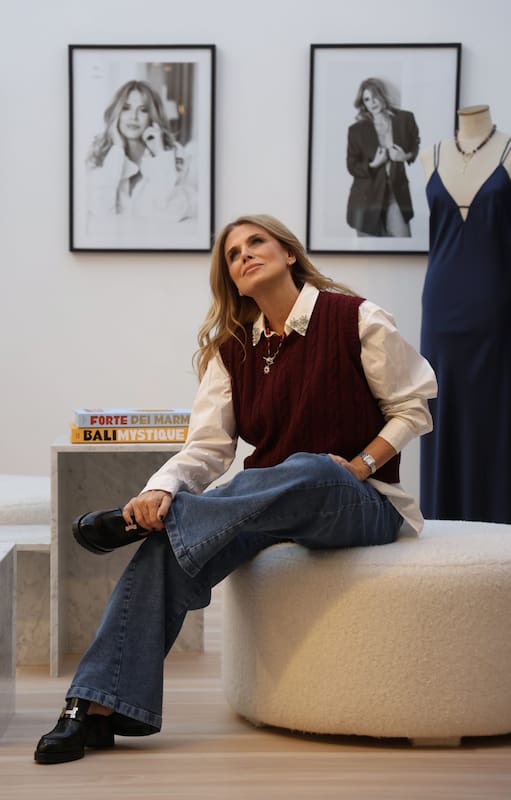 Flavia Palmeiro, en su local