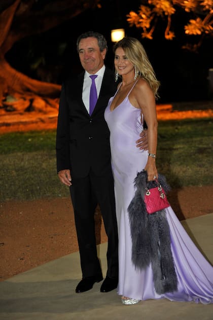 Flavia Palmiero y Luis Alberto Scalella, presidente de Argentina Sono Film.