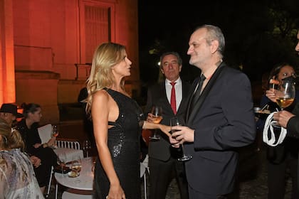 Flavia Palmiero y Luis Scalella charlaron con Laurencio Adot.