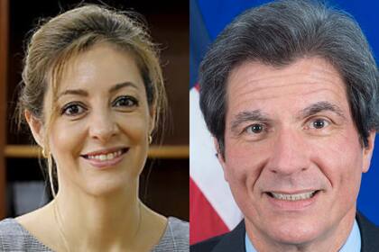 Flavia Royón y José Fernández, subsecretario de Crecimiento Económico, Energía y Medio Ambiente de Estados Unidos