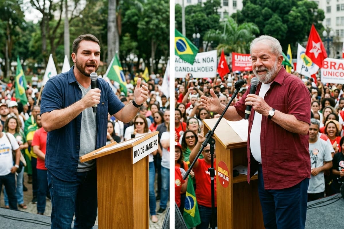 Flávio Bolsonaro y Lula da Silva se enfrentan nuevamente en el balotaje