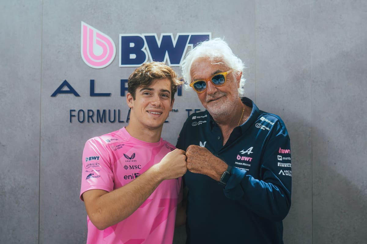 Flavio Briatore saludó a Franco Colapinto tras el Road Show de Buenos Aires