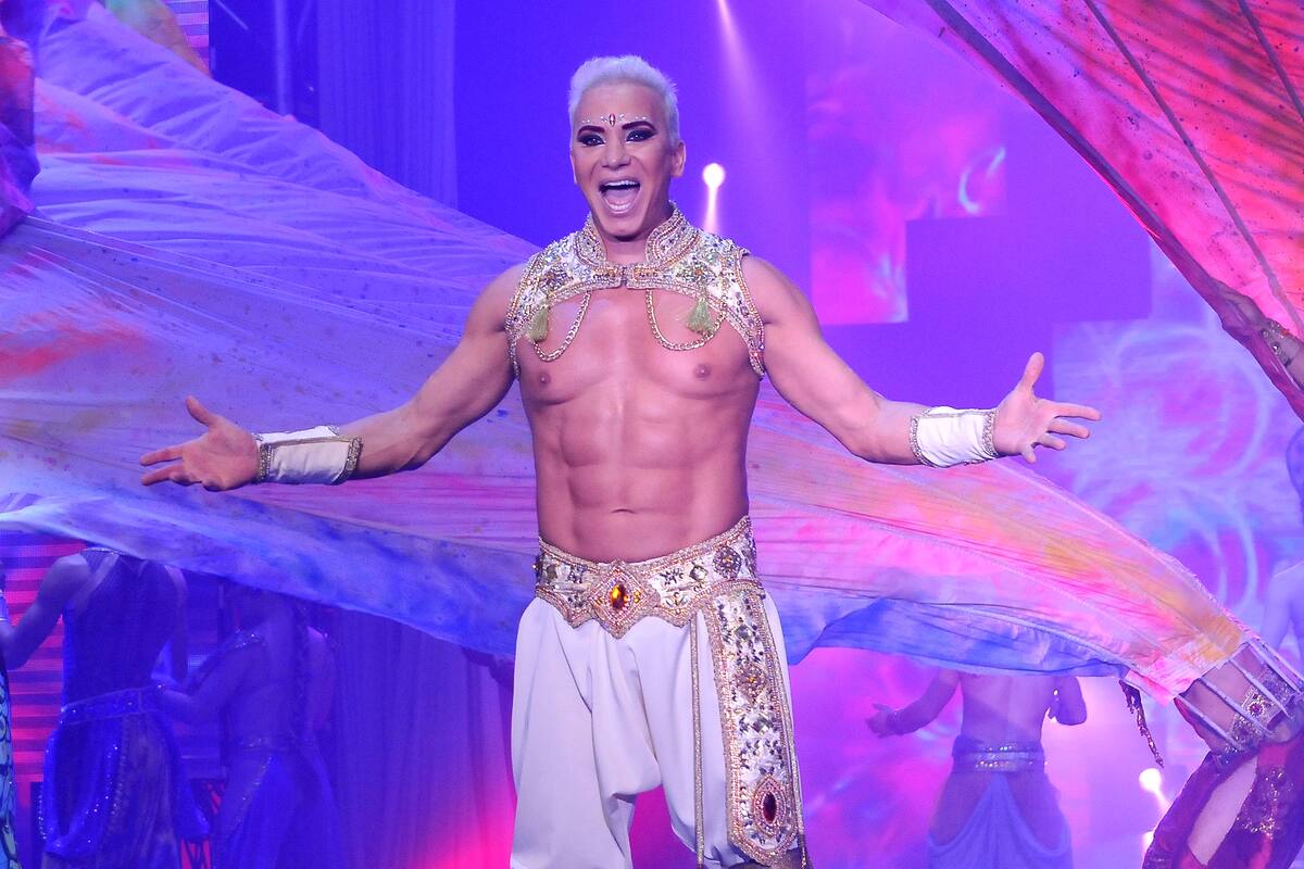 Flavio Mendoza durante el show