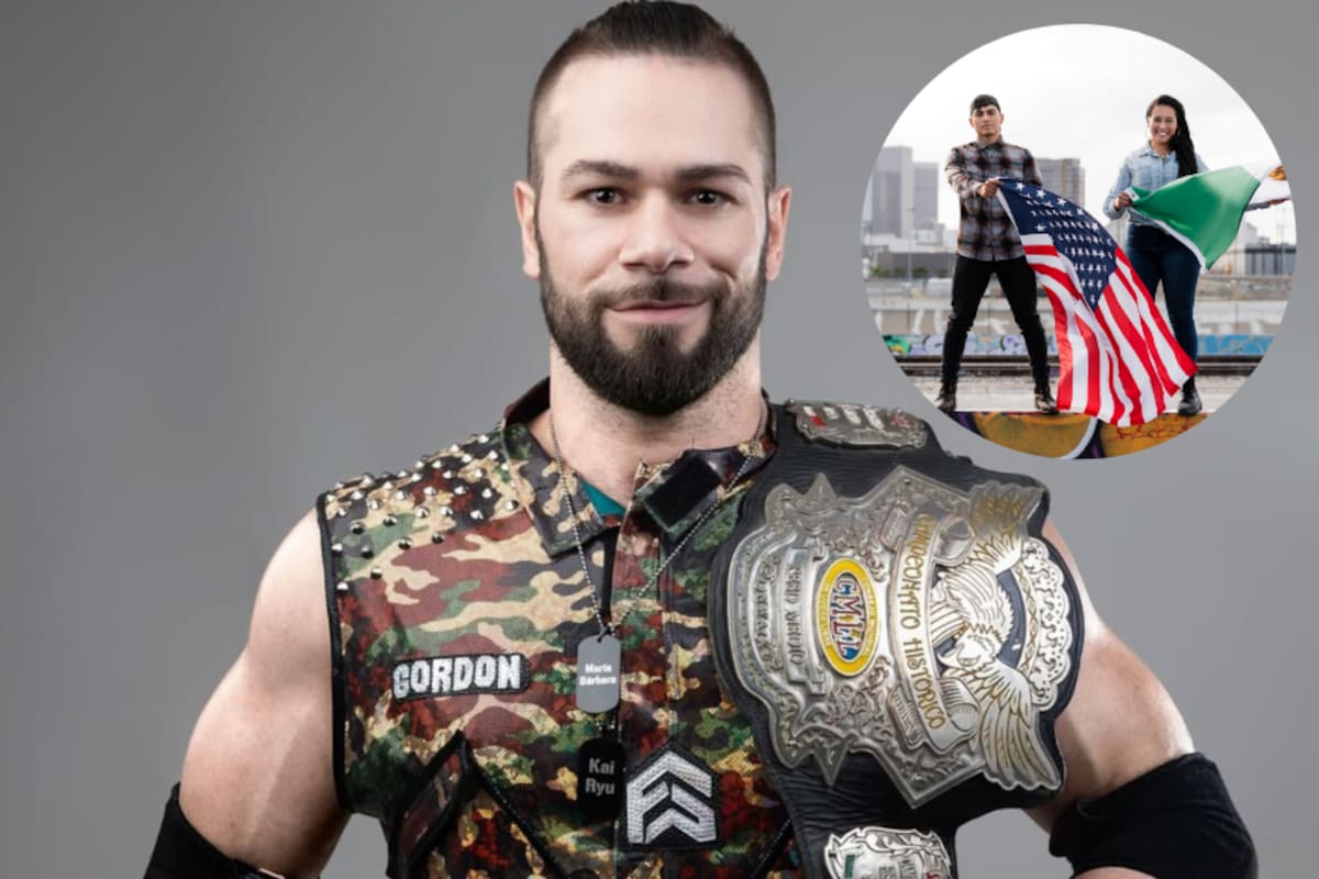 Flip Gordon, exmilitar estadounidense, dejó las fuerzas armadas para convertirse en luchador profesional en México (Fotos: Instagram/@theflipgordon - Freepik)