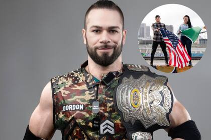 Flip Gordon, exmilitar estadounidense, dejó las fuerzas armadas para convertirse en luchador profesional en México (Fotos: Instagram/@theflipgordon - Freepik)