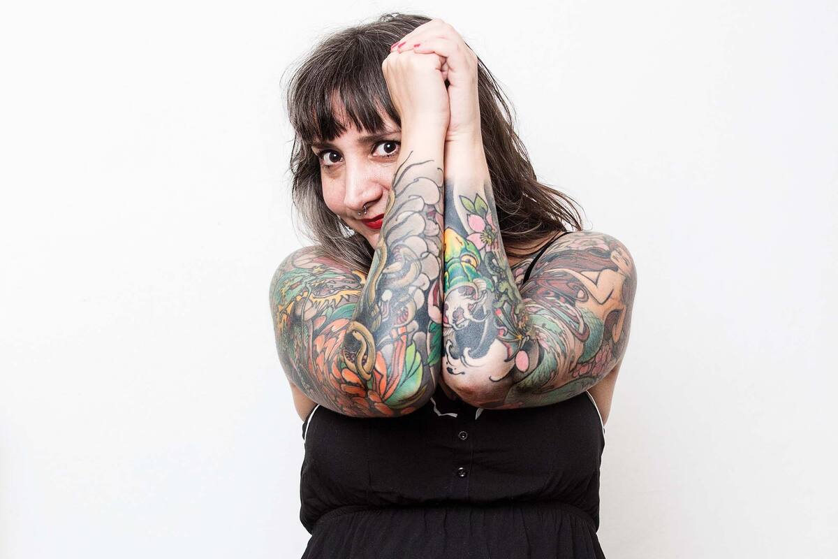 Flor comenzó a tatuarse a los 19 años.