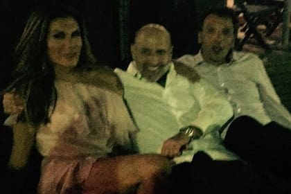 Flor de la V, junto a Gustavo Sofovich y Diego Toni
