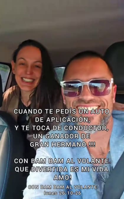 Flor, la joven que se encontró con 'Bam Bam' como chofer de aplicación (Foto: Captura TikTok)