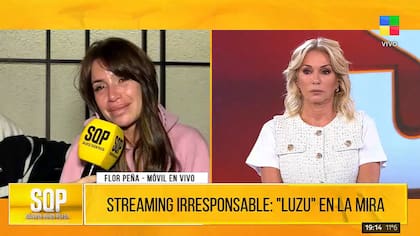 Flor Peña rompió en llanto en medio del escándalo (Foto: Catura TV)