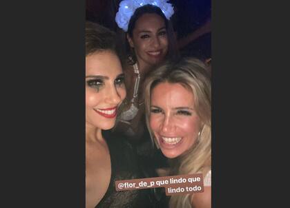Flor Peña también participó de la despedida de Pampita Ardohain