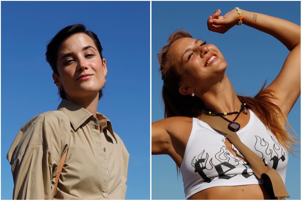 Flor Torrente y Flor Vigna disfrutaron del sol en la inauguración del nuevo parador Playa Movistar