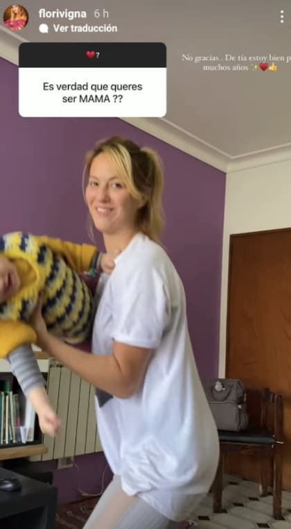 Flor Vigna descartó cualquier posibilidad de ser madre pronto