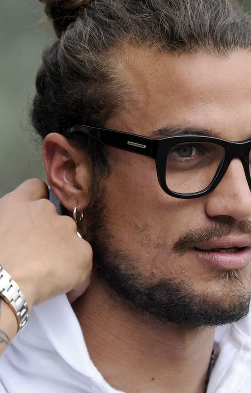 FLORENCE, ITALY - SEPTEMBER 03: Pablo Osvaldo of Italy arrives for a training session at Coverciano on September 3, 2012 in Florence, Italy. (Photo by Claudio Villa/Getty Images)