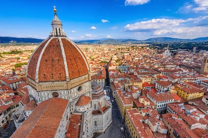 Vista aérea de Florencia, Italia