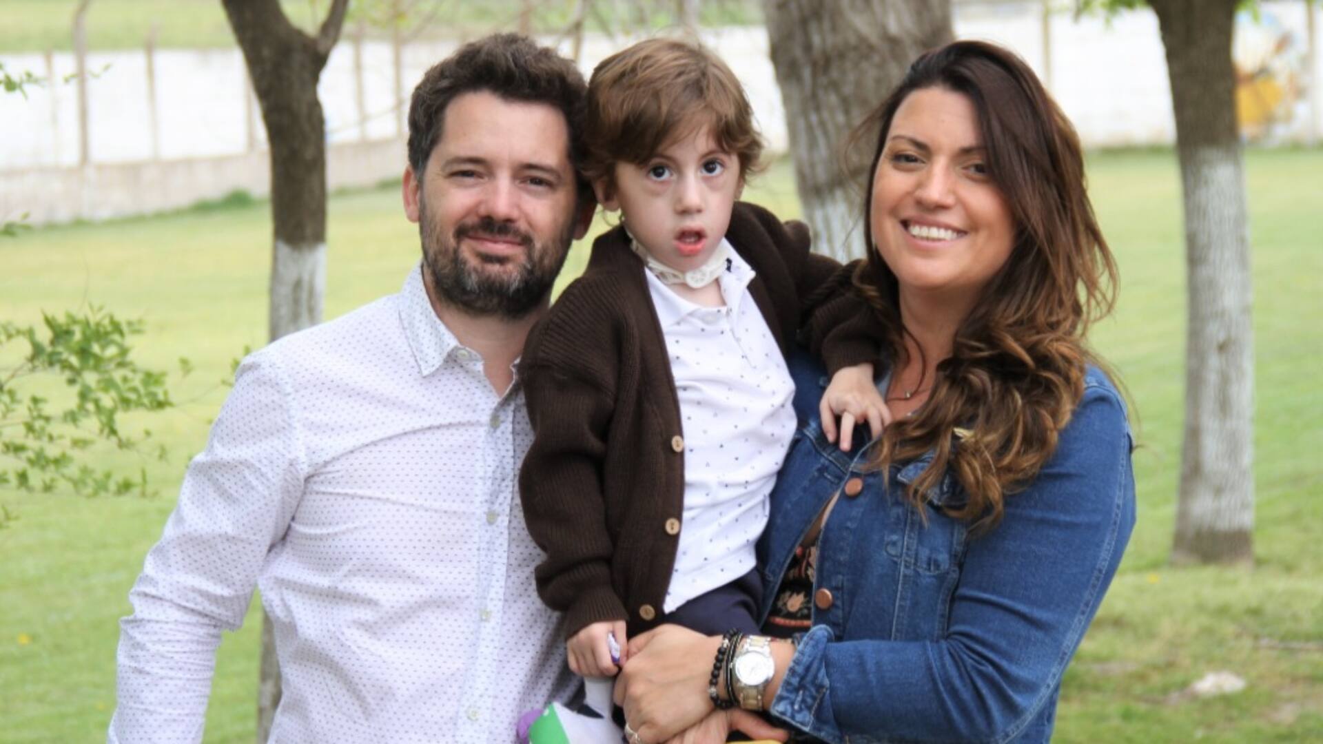 Florencia, Alejandro y Milo tras haber superado los peores años.