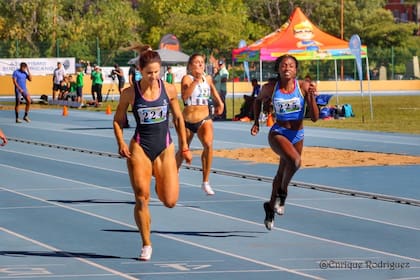 Florencia Lamboglia, velocista argentina. Crédito: gentileza de la atleta