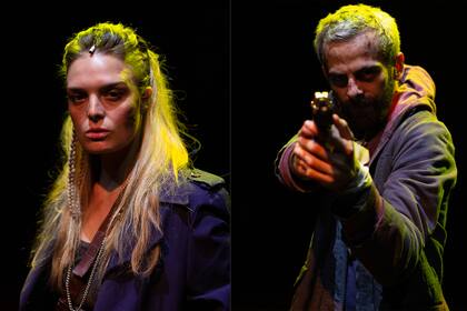 Florencia Otero y Guido Botto Fiora, en Libre cautiverio, teatro musical por streaming de Nicolás Manasseri