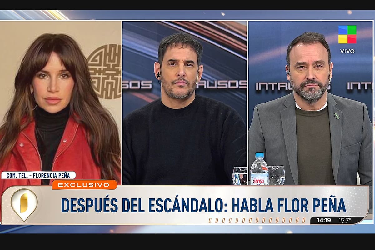 Florencia Peña hablando en Intrusos sobre lo que pasó en Luzu TV
