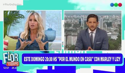 Florencia Peña no se guardó ningún comentario y le dijo a Germán Paoloski: "Sos muy guapo"