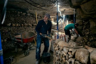 Renuevan el museo más espeluznante de París, que exhibe los restos de 6 millones de franceses