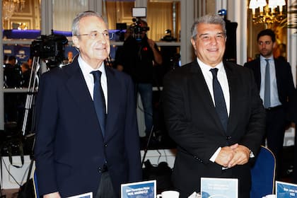Florentino Perez y Joan Laporta, los presidentes de Real Madrid y Barcelona, celebraron el fallo a favor de la creación de la SuperLiga