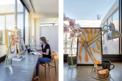 Flores (Date el Gusto Eventos), cuadros (Canvas), silla ‘Wishbone’ (Dulce Cattaneo).