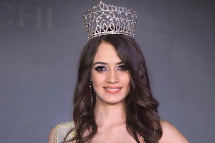 Flores Gámez, al ser coronada, en febrero pasado