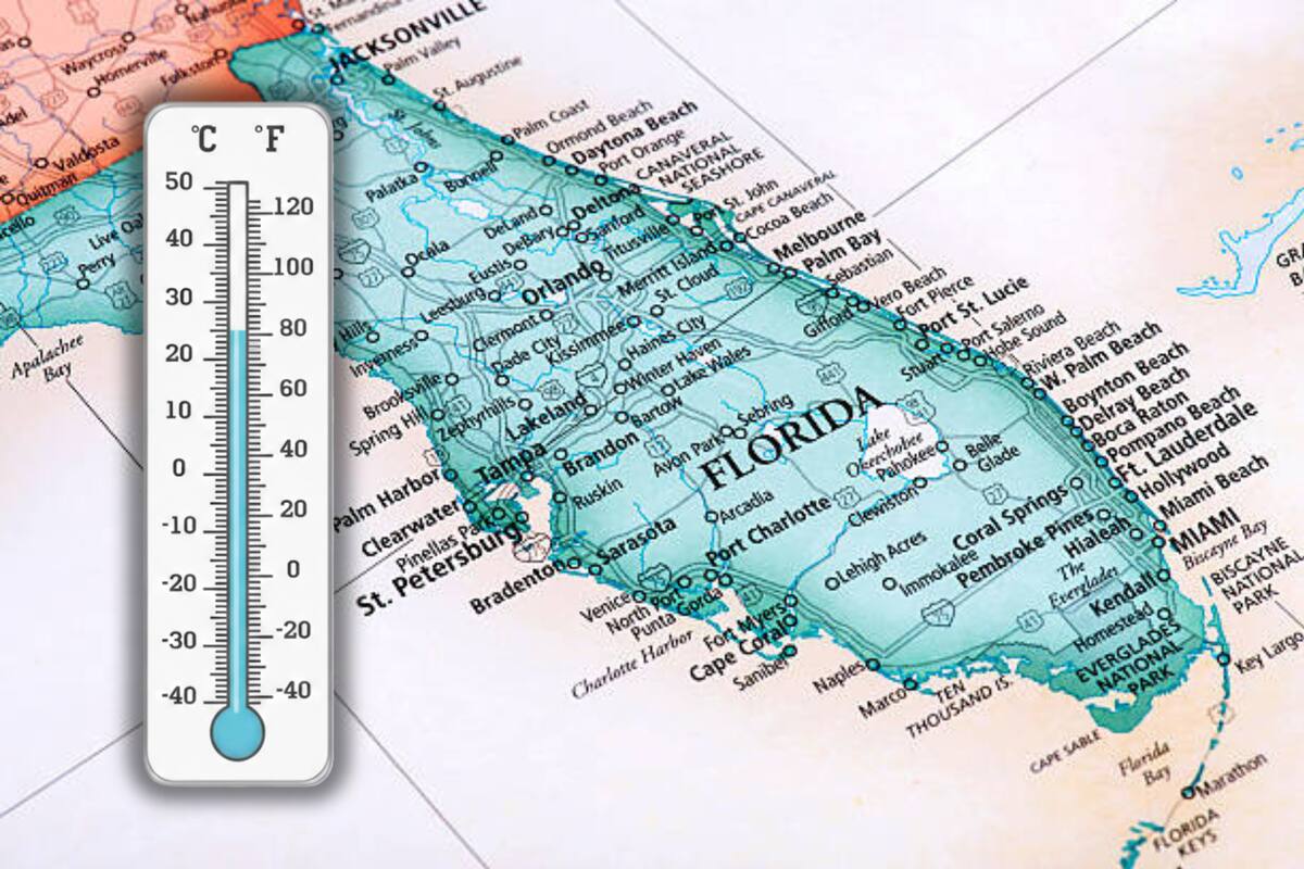 Florida se prepara para la llegada de un nuevo frente frío que se desplazará por la península durante el domingo