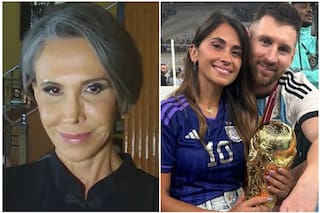 Florinda Meza divirtió a todos con un gesto hacia Messi y Anto Roccuzzo apenas terminó la final