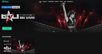 Flow transmitirá en vivo el show de Lali Espósito de hoy