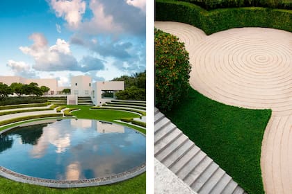 Flynn Garden, en Florida y un jardín privado, ambos con los círculos como figuras principales
