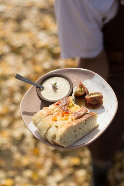 Focaccia criolla, ideal para acompañar.