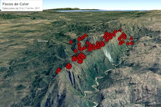 Estiman la probabilidad de un incendio con fotos satelitales