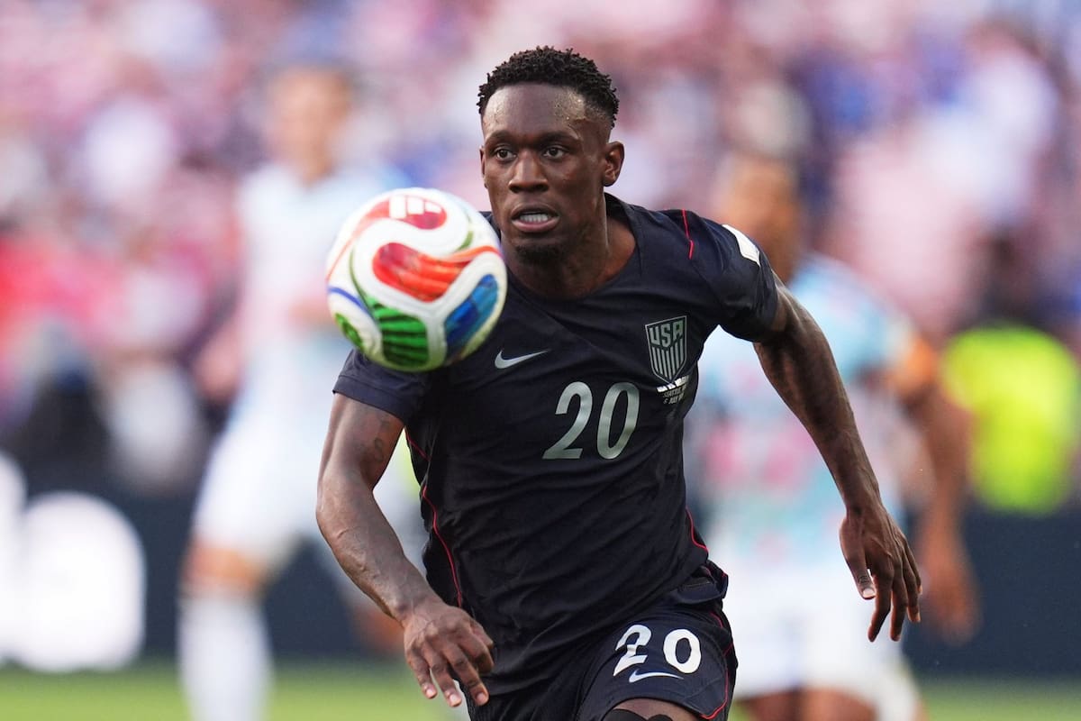 Folarin Balogun, con la selección de los Estados Unidos durante el Mundial