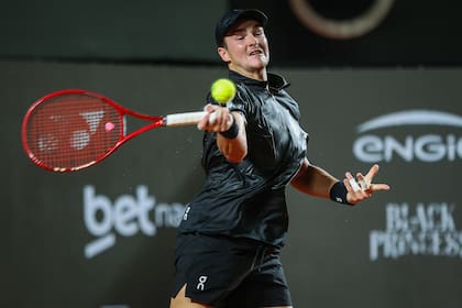 Fonseca, en el Río Open: con 19 años y bien protegido por su grupo, está en un proceso de perfeccionamiento del juego, el físico y la mente