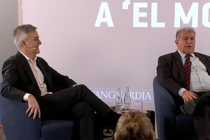 Font y Laporta, los dos candidatos a la presidencia de Barcelona debatieron este lunes