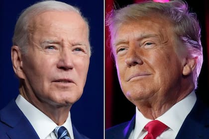 Forbes elaboró un informe en el que brinda detalles de la fortuna del presidente de EE.UU. Joe Biden, del Partido Demócrata, y la de su adversario Republicano en las próximas elecciones, Donald Trump (Foto AP)