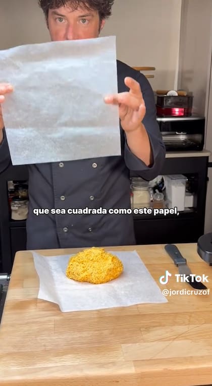 Formar la masa sin harina