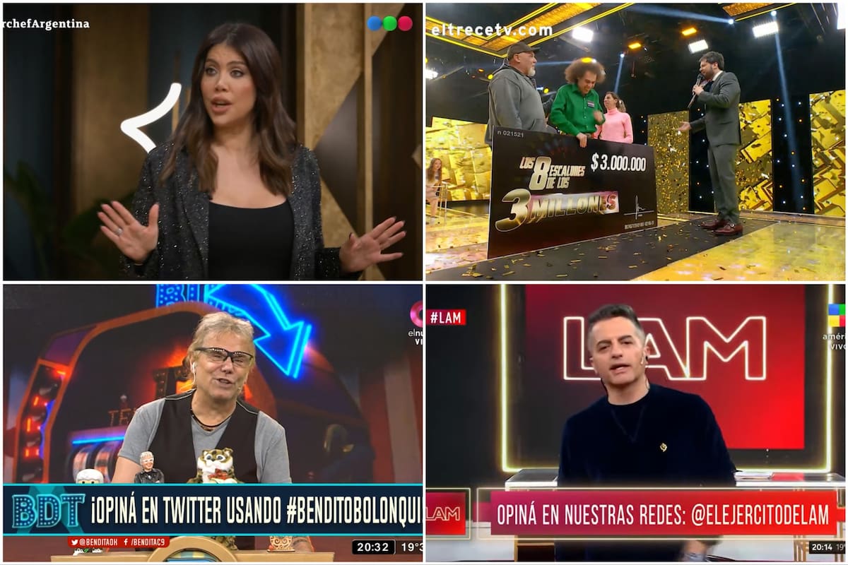 Formatos y estilos diferentes para los conductores de la televisión que lideran en Telefe, eltrece, elnueve y América