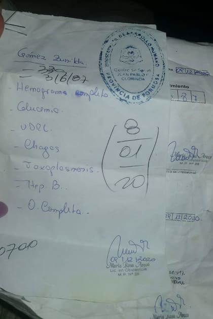 La documentación en la que basa su reclama la familia Gómez, en Formosa