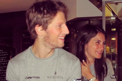 La imagen que acompañó el texto en las redes sociales de Marion, la pareja de Romain Grosjean